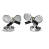 Sterling Silver Tennis Racket Cufflinks