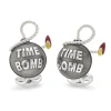 Sterling Silver Time Bomb Cufflinks