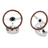 Sterling Silver Vintage Steering Wheel Cufflinks