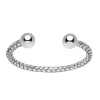 Sterling Silver Woven Effect Bangle