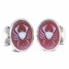 Sterling Silver Zodiac Cufflinks - Cancer