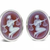 Sterling Silver Zodiac Cufflinks - Libra