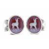 Sterling Silver Zodiac Cufflinks - Capricorn