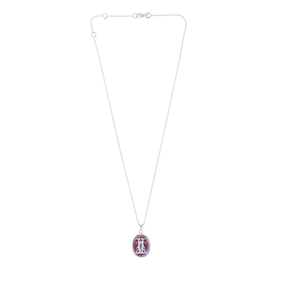 Sterling Silver Zodiac Pendant - Gemini