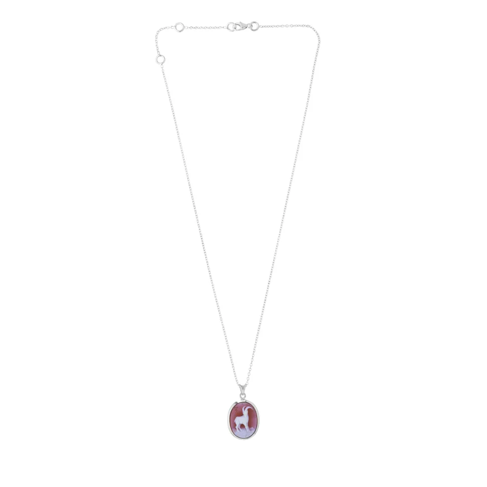 Sterling Silver Zodiac Pendant - Capricorn