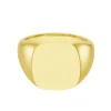 Yellow Gold Cushion Signet Ring (16.5x15mm) – 9ct